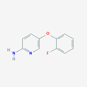 molecular formula C11H9FN2O B7808160 5-(2-Fluorophenoxy)pyridin-2-amine 