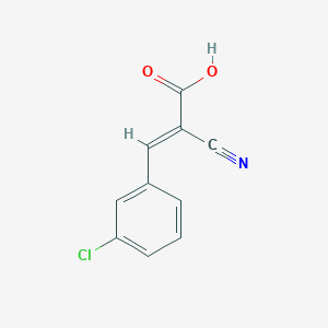 molecular formula C10H6ClNO2 B7808249 (E)-3-(3-CHLOROPHENYL)-2-CYANO-2-PROPENOIC ACID 