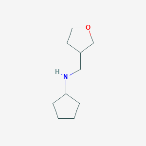molecular formula C10H19NO B7808572 N-(oxolan-3-ylmethyl)cyclopentanamine 
