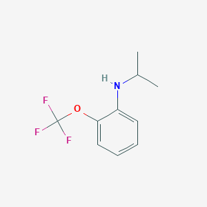 molecular formula C10H12F3NO B7808595 N-(Propan-2-yl)-2-(trifluoromethoxy)aniline 