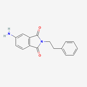 molecular formula C16H14N2O2 B7808628 5-Amino-2-phenethylisoindoline-1,3-dione CAS No. 83051-33-6