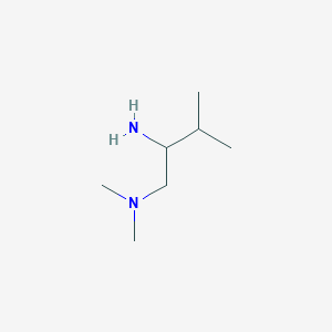 molecular formula C7H18N2 B7808672 N-(2-amino-3-methylbutyl)-N,N-dimethylamine 