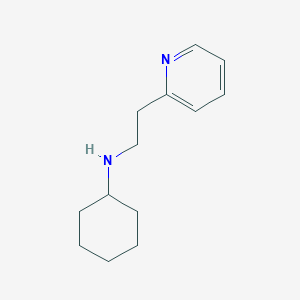 molecular formula C13H20N2 B7808910 N-[2-(2-Pyridyl)ethyl]cyclohexaneamine 