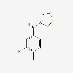 molecular formula C11H14FNS B7808925 N-(3-fluoro-4-methylphenyl)thiolan-3-amine 