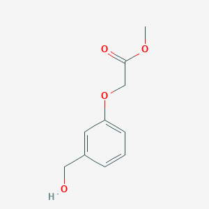 molecular formula C10H12O4 B7808939 Acetic acid, 2-[3-(hydroxymethyl)phenoxy]-, methyl ester CAS No. 37748-11-1