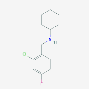 N-[(2-chloro-4-fluorophenyl)methyl]cyclohexanamine