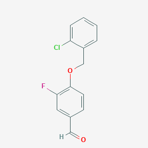 4-((2-Chlorobenzyl)oxy)-3-fluorobenzaldehyde