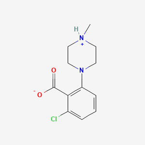 2-Chloro-6-(4-methylpiperazin-4-ium-1-yl)benzoate