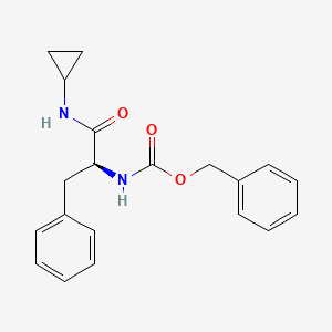 benzyl N-[(2S)-1-(cyclopropylamino)-1-oxo-3-phenylpropan-2-yl]carbamate