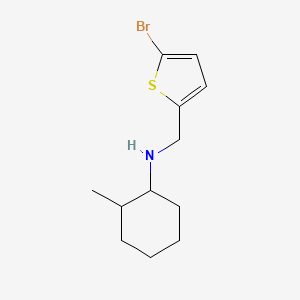 molecular formula C12H18BrNS B7809203 N-[(5-Bromothiophen-2-YL)methyl]-2-methylcyclohexan-1-amine 