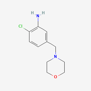 molecular formula C11H15ClN2O B7809229 2-Chloro-5-(morpholinomethyl)aniline 