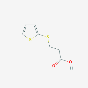 molecular formula C7H8O2S2 B7809239 5-(2-Carboxyethylthio)thiophene 