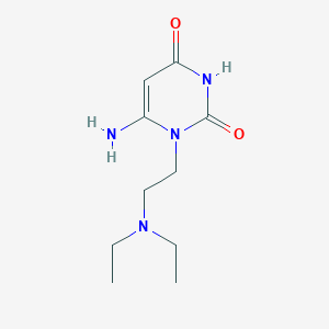 molecular formula C10H18N4O2 B7809246 6-Amino-1-(2-(diethylamino)ethyl)pyrimidine-2,4(1H,3H)-dione 