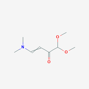 molecular formula C8H15NO3 B7809280 (4,4-Dimethoxy-3-oxobut-1-en-1-yl)dimethylamine 