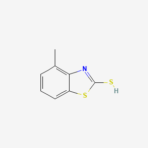 molecular formula C8H7NS2 B7809459 4-methyl-1,3-benzothiazole-2-thiol 