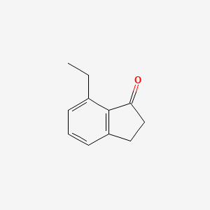 molecular formula C11H12O B7809618 7-Ethyl-2,3-dihydro-1H-inden-1-one 