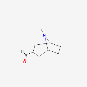 molecular formula C9H15NO B7809639 8-Methyl-8-azabicyclo[3.2.1]octane-3-carbaldehyde 
