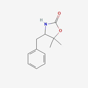 molecular formula C12H15NO2 B7809750 4-Benzyl-5,5-dimethyl-1,3-oxazolidin-2-one 