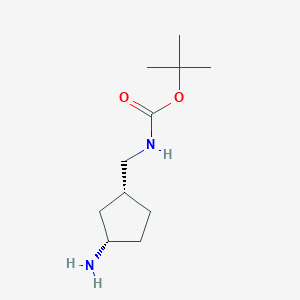 tert-butyl (((1R,3S)-3-aminocyclopentyl)methyl)carbamate