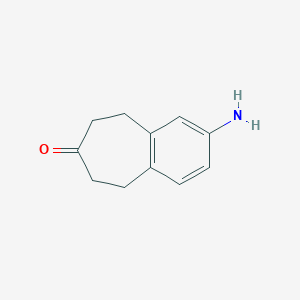 molecular formula C11H13NO B7809901 2-Amino-8,9-dihydro-5H-benzo[7]annulen-7(6H)-one 