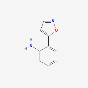 molecular formula C9H8N2O B7809902 2-(Isoxazol-5-yl)aniline CAS No. 87488-63-9