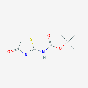 molecular formula C8H12N2O3S B7810172 tert-butyl N-(4-oxo-1,3-thiazol-2-yl)carbamate 