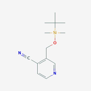 3-[[Tert-butyl(dimethyl)silyl]oxymethyl]pyridine-4-carbonitrile