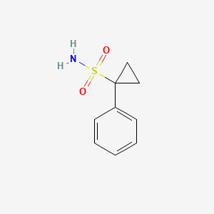 molecular formula C9H11NO2S B7810366 1-Phenylcyclopropane-1-sulfonamide 
