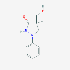 4-(Hydroxymethyl)-4-methyl-1-phenylpyrazolidin-3-one