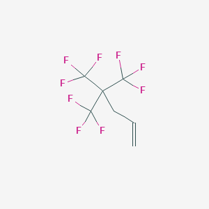 molecular formula C6H3F9 B078113 5,5,5-Trifluoro-4,4-bis(trifluoromethyl)pent-1-ene CAS No. 14115-46-9