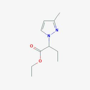 molecular formula C10H16N2O2 B7811322 ethyl 2-(3-methyl-1H-pyrazol-1-yl)butanoate 