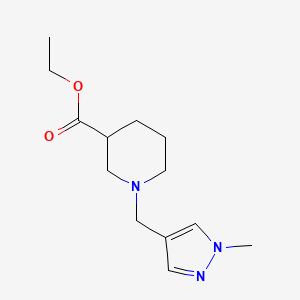 ethyl 1-[(1-methyl-1H-pyrazol-4-yl)methyl]piperidine-3-carboxylate