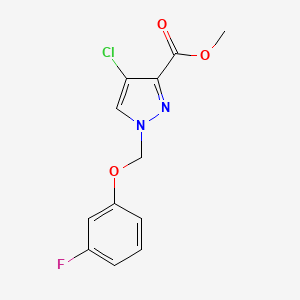 Methyl 4-chloro-1-((3-fluorophenoxy)methyl)-1H-pyrazole-3-carboxylate