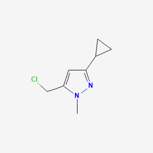 5-(chloromethyl)-3-cyclopropyl-1-methyl-1H-pyrazole
