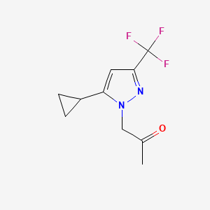 1-(5-Cyclopropyl-3-(trifluoromethyl)-1H-pyrazol-1-yl)propan-2-one