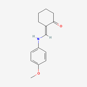 molecular formula C14H17NO2 B7811448 2-(4-Methoxyphenylaminomethylene)cyclohexanone 