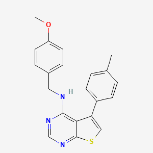 N-(4-methoxybenzyl)-5-(4-methylphenyl)thieno[2,3-d]pyrimidin-4-amine