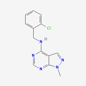 N-[(2-chlorophenyl)methyl]-1-methylpyrazolo[3,4-d]pyrimidin-4-amine