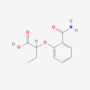 2-(2-Carbamoylphenoxy)butanoic acid