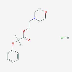 molecular formula C16H24ClNO4 B078118 2-Morpholinoethyl 2-phenoxyisobutyrate hydrochloride CAS No. 10524-82-0