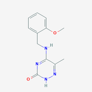 5-[(2-methoxyphenyl)methylamino]-6-methyl-2H-1,2,4-triazin-3-one