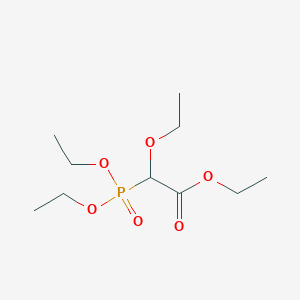 molecular formula C10H21O6P B078123 Ethyl 2-diethoxyphosphoryl-2-ethoxyacetate CAS No. 13676-06-7