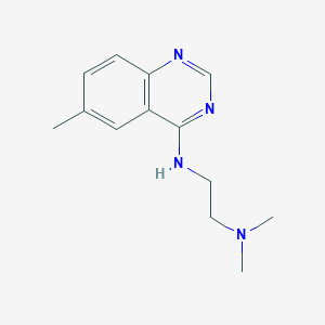 molecular formula C13H18N4 B7812300 N',N'-dimethyl-N-(6-methylquinazolin-4-yl)ethane-1,2-diamine 