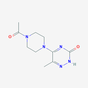5-(4-Acetylpiperazin-1-yl)-6-methyl-2,3-dihydro-1,2,4-triazin-3-one