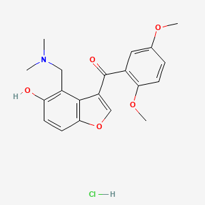 (2,5-Dimethoxy-phenyl)-(4-dimethylaminomethyl-5-hydroxy-benzofuran-3-yl)-methanone