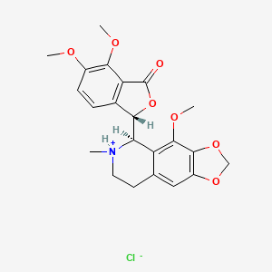 1(3H)-Isobenzofuranone, 6,7-dimethoxy-3-[(5R)-5,6,7,8-tetrahydro-4-methoxy-6-methyl-1,3-dioxolo[4,5-g]isoquinolin-5-yl]-, hydrochloride, (3S)-