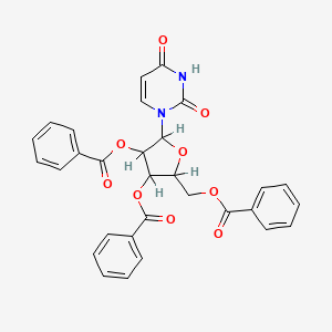 2-(2,4-Dioxo(1,3-dihydropyrimidinyl))-4-phenylcarbonyloxy-5-(phenylcarbonyloxy methyl)oxolan-3-yl benzoate