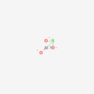 molecular formula AlBO3 B078125 Boric acid, aluminum salt CAS No. 11121-16-7