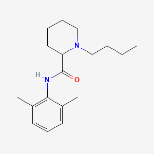 molecular formula C18H28N2O B7812568 (2S)-1-(4-~13~C)Butyl-N-(2,6-dimethylphenyl)piperidine-2-carboxamide CAS No. 1217442-06-2