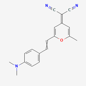 (2-(2-(4-(Dimethylamino)phenyl)ethenyl)-6-methyl-4H-pyran-4-ylidene)propanedinitrile
